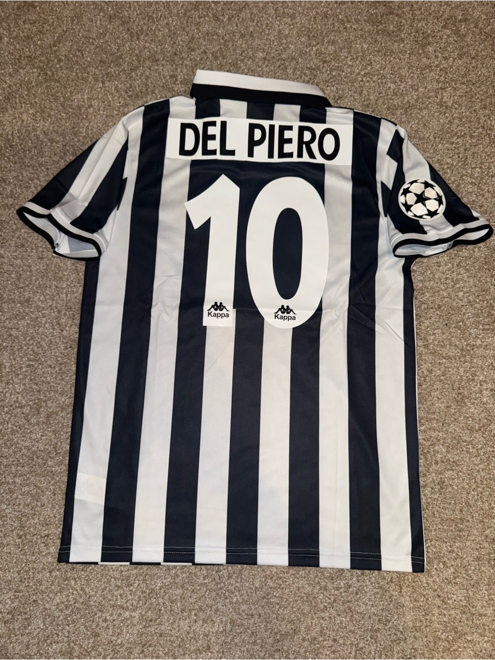 Kappa Juventus 1995/1996 DEL PIERO #10 Men’s Home Soccer Retro Jersey 🆕